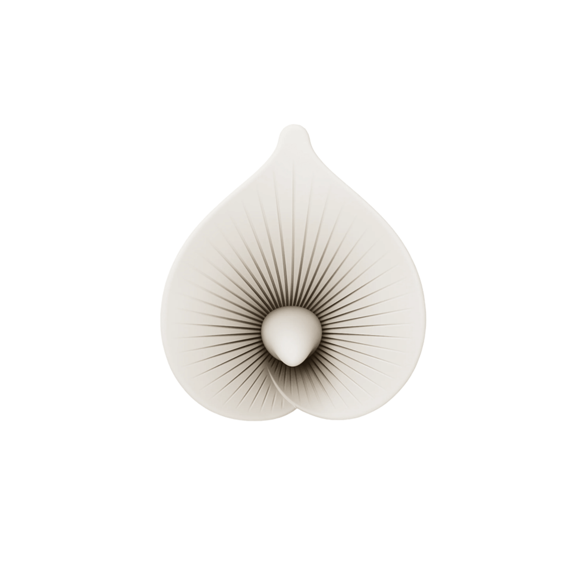 Calla Dual Head Precision Wand Massager design inspired by the elegant Calla Lily, showcasing its unique shape and details.