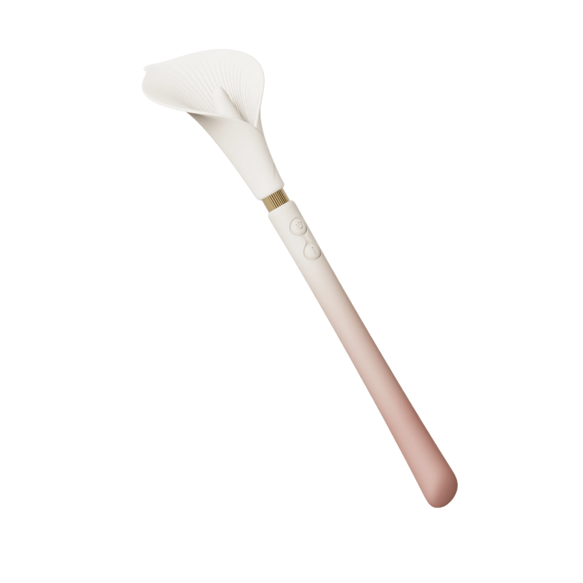 Calla Dual Head Precision Wand Massager designed for personal massages, featuring a sleek, elegant design inspired by the Calla Lily.