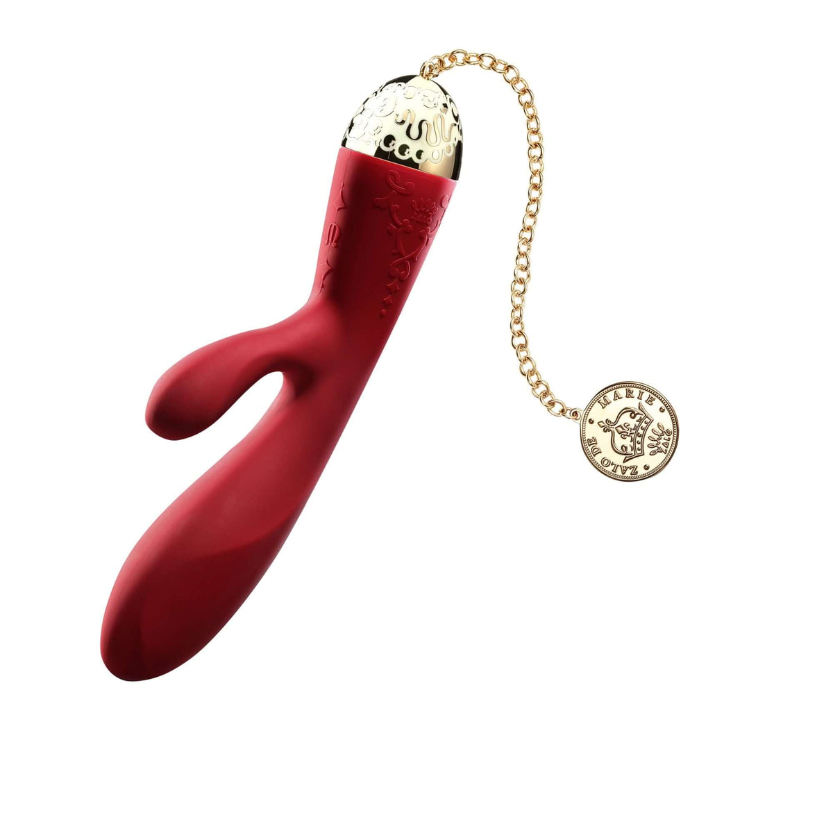 Rosalie 24K Gold Plated Rabbit Vibrator with dual motors for pleasure and a luxurious design.