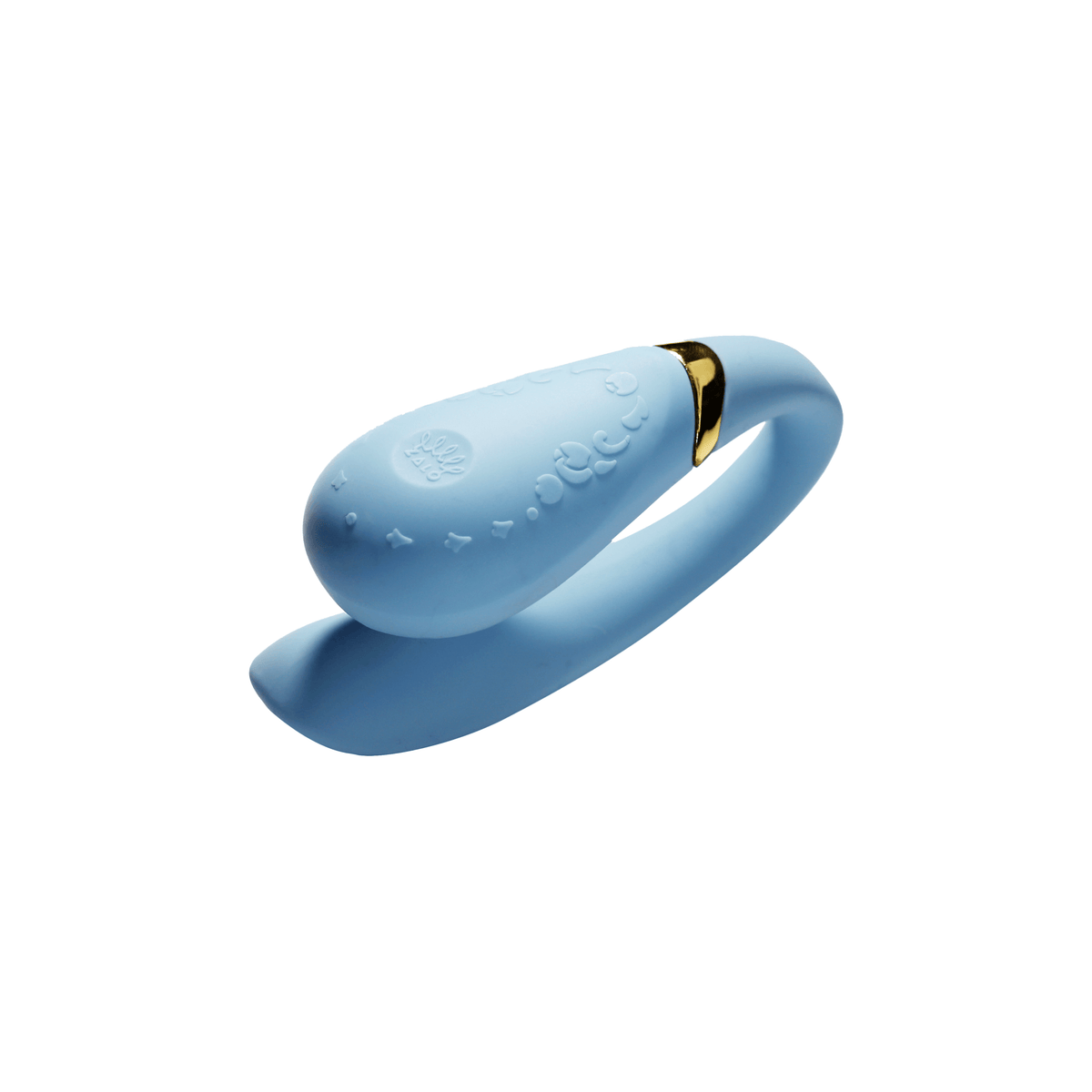 Fanfan Smart Couples Massager App Control in soft blue color designed for couples' pleasure and intimacy.