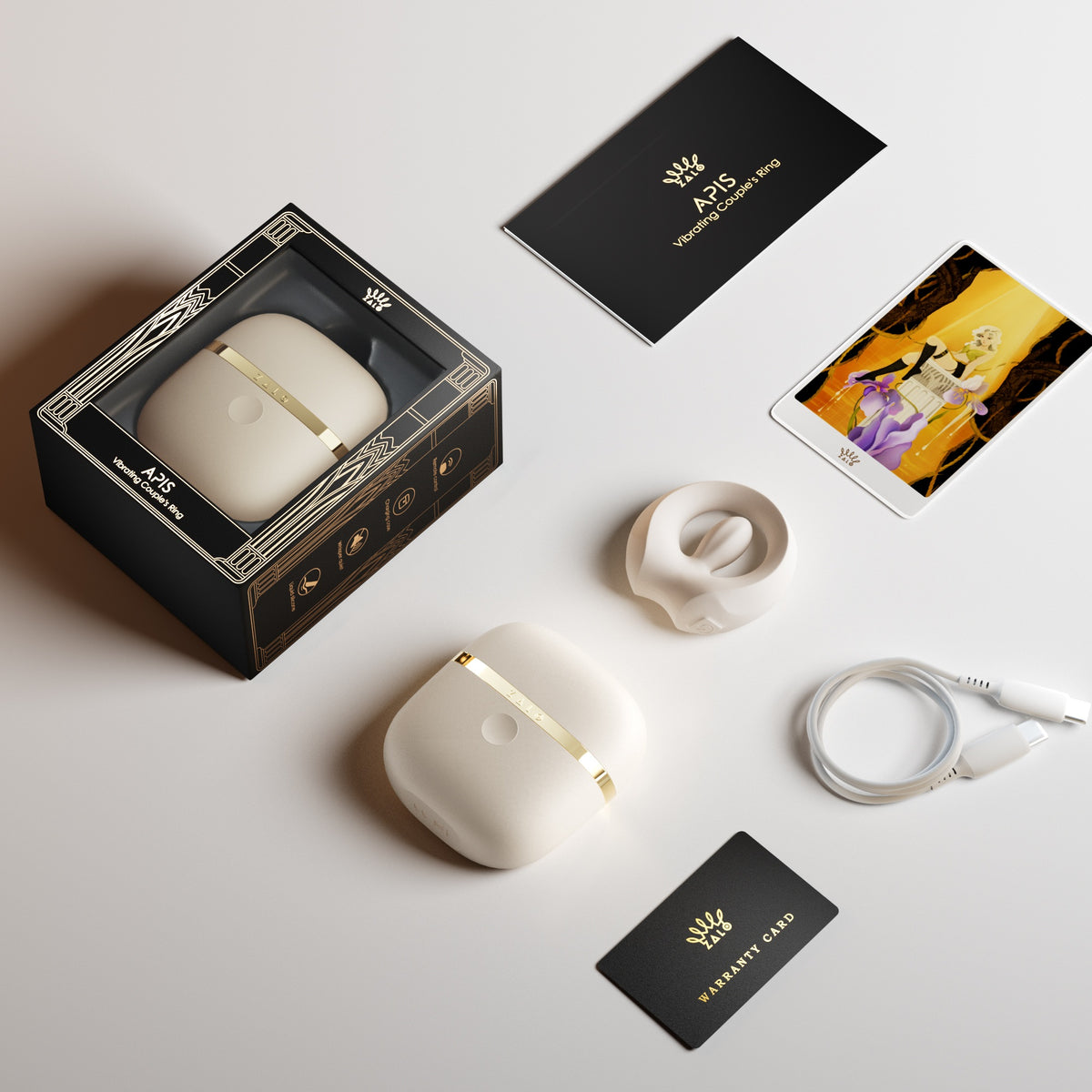 Apis Vibrating Couple's Ring