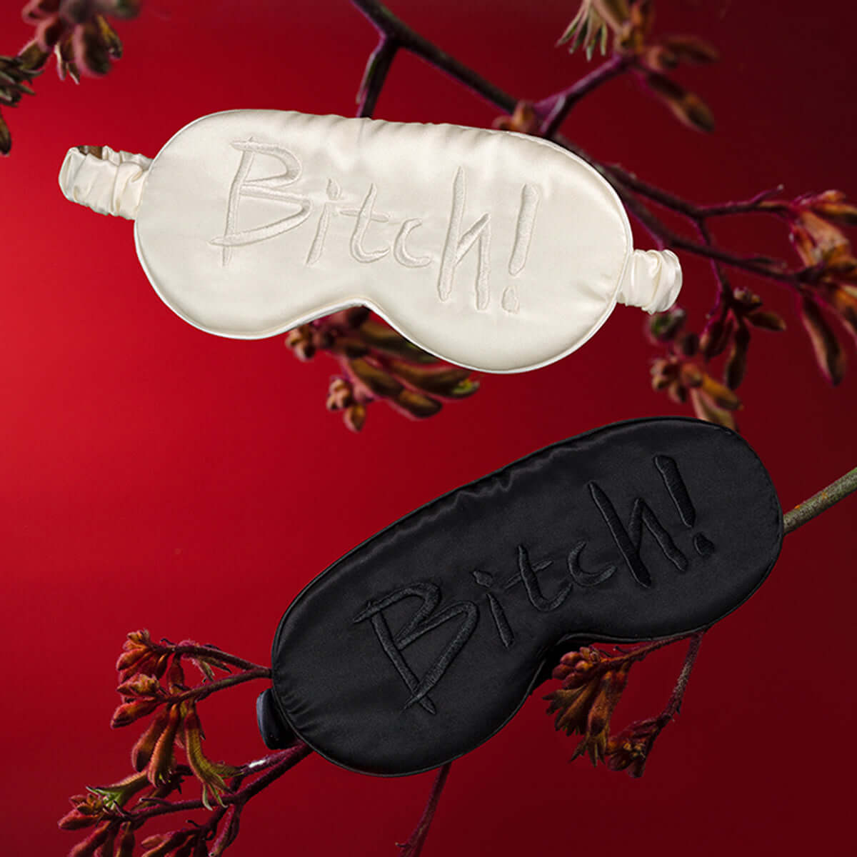 ZALO Embroidered Silk Blindfold
