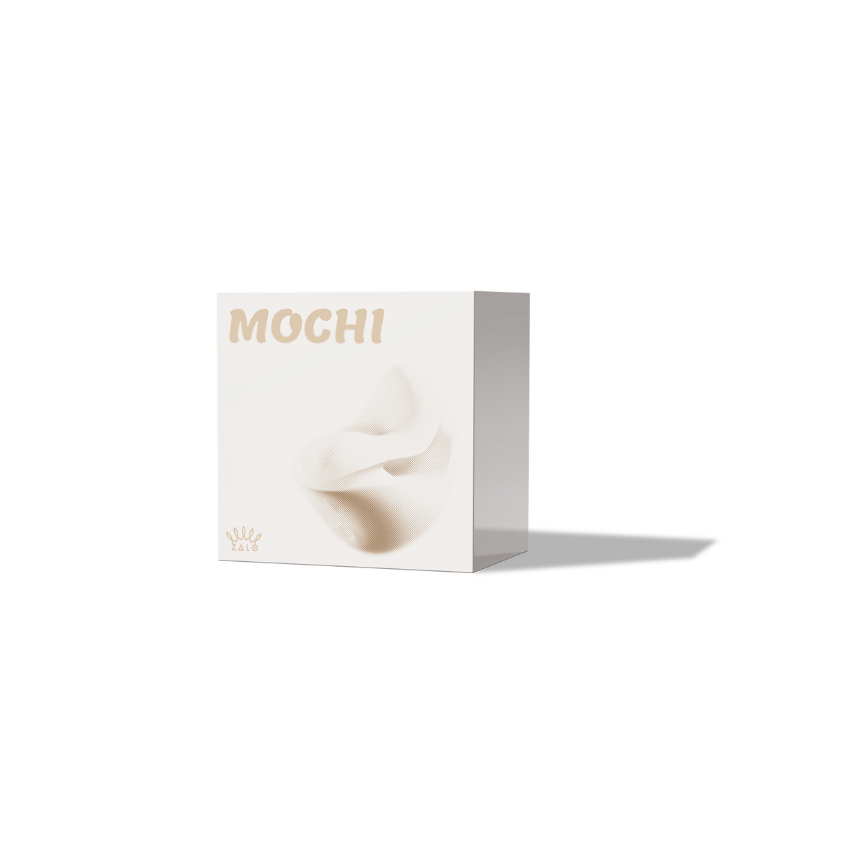 MOCHI Dual-Head Vibrating Massager packaging showcasing the innovative design and soft texture.