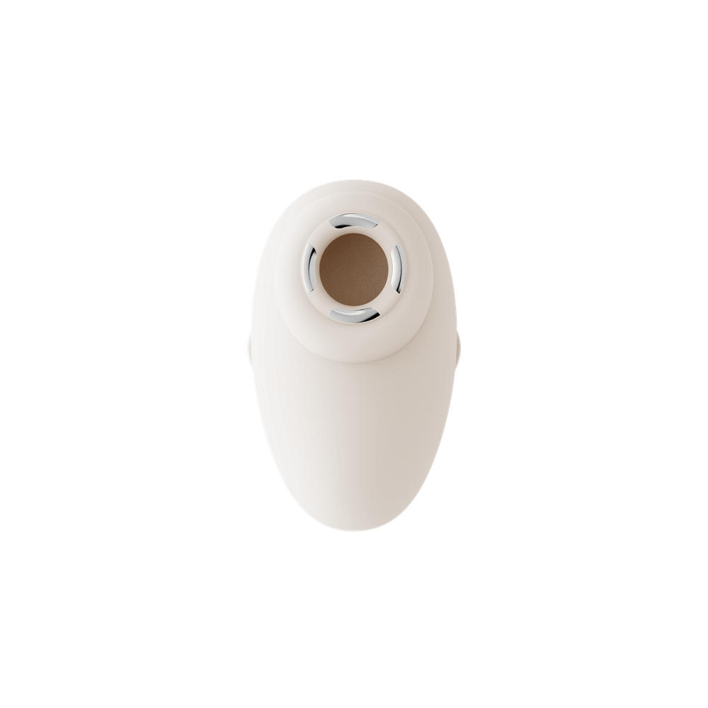 Top view of the Deya Wearable Smart Dual Vibrator with App Control showcasing its ergonomic design.