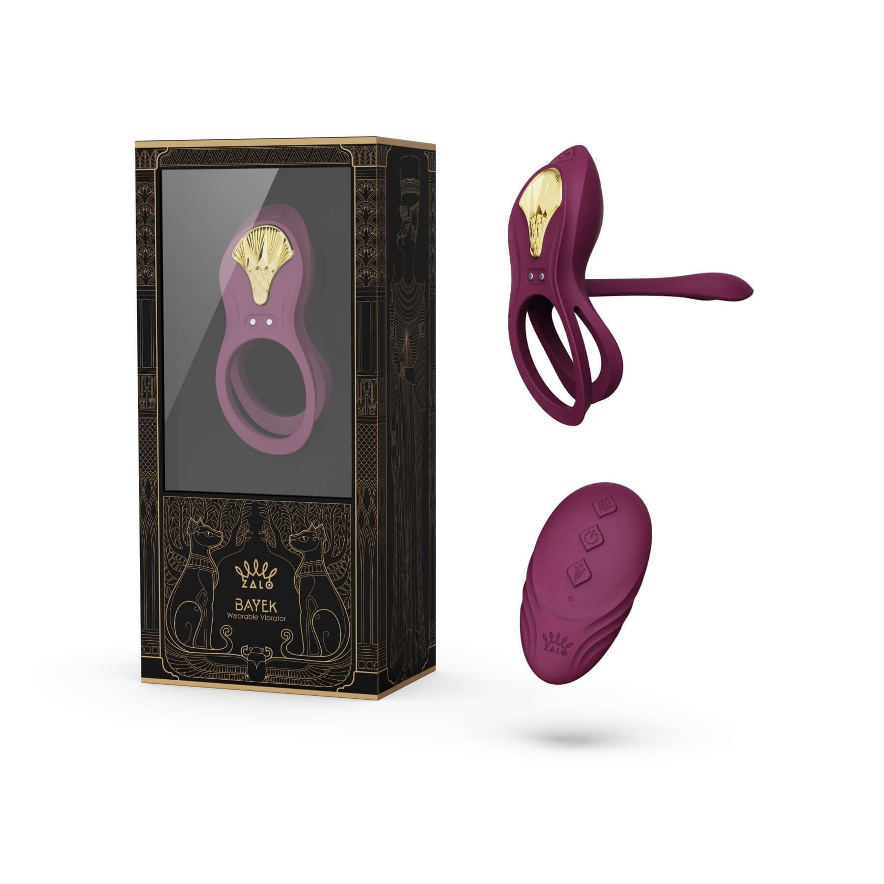Bayek Smart Dual Stimulation Couples Ring App Control