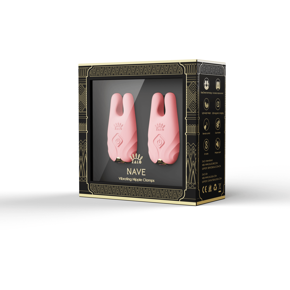 Nave Smart Vibrating Nipple Clamps Easy Control Nave Smart Vibrating Nipple Clamps Easy Control