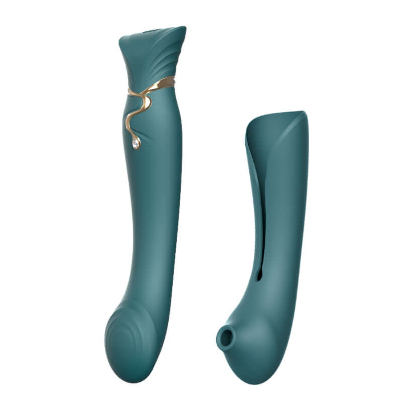 Queen Set G-spot PulseWave Vibrator with Suction Sleeve Queen Set G-spot PulseWave Vibrator with Suction Sleeve