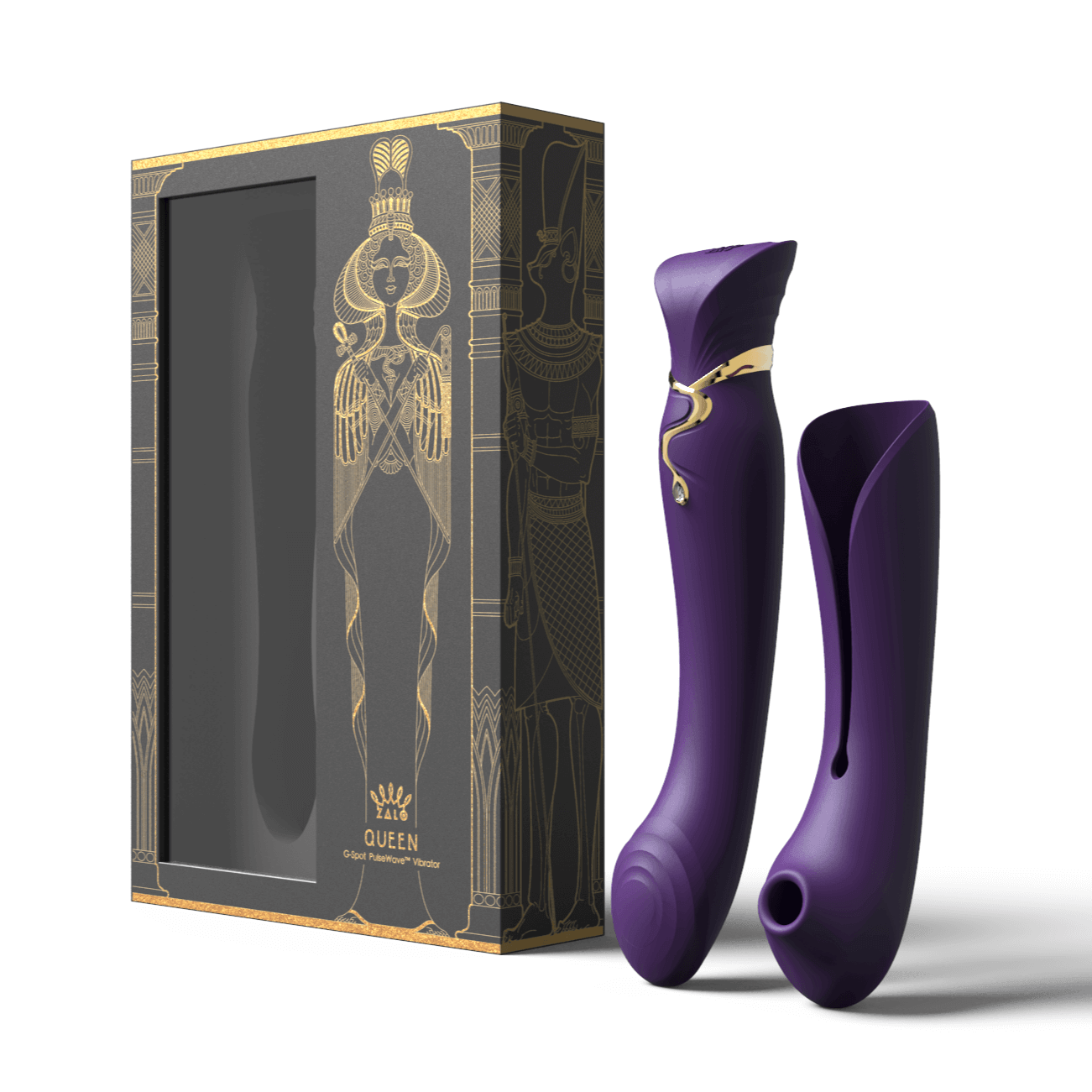 Queen Set G-spot PulseWave Vibrator with Suction Sleeve Queen Set G-spot PulseWave Vibrator with Suction Sleeve